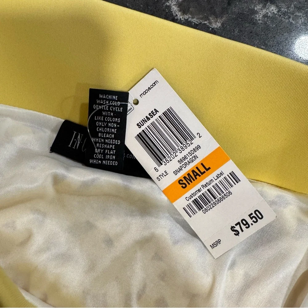 NWT INC International Concepts Yellow A Line Skirt - Picture 6 of 6